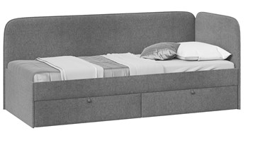 Кровать в детскую Молли тип 1 (90), Микровелюр Scandi Graphite 22 в Волгограде