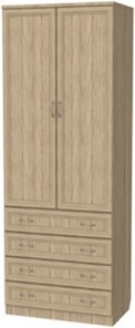 Шкаф 2-х дверный 103 со штангой, цвет Дуб Сонома в Волгограде