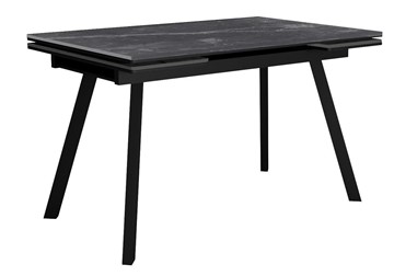 Керамический стол DikLine SKA125 Керамика Серый мрамор/подстолье черное/опоры черные (2 уп.) в Волгограде