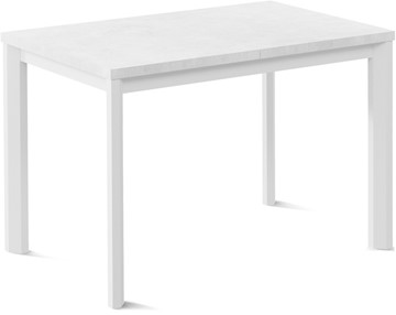 Раздвижной стол Нагано-1L (ноги металлические белые, белый цемент) в Волгограде