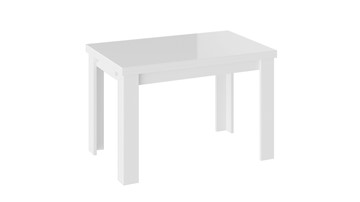 Раздвижной стол Норман тип 1, цвет Белый/Стекло белый глянец в Волгограде