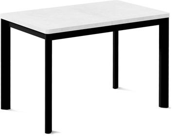 Раздвижной стол Токио-1L (ноги металлические черные, белый цемент) в Волгограде