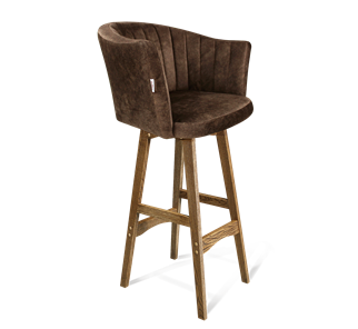 Барный стул SHT-ST42-1 / SHT-S65 (кофейный трюфель/дуб брашированный коричневый) в Волгограде