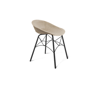 Обеденный стул SHT-ST19-SF1 / SHT-S107 (ванильный крем/черный муар) в Волгограде