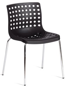 Кухонный стул SKALBERG (mod. C-084-A) 46х56х79 Black (черный) / Chrome (хром) арт.19258 в Волгограде