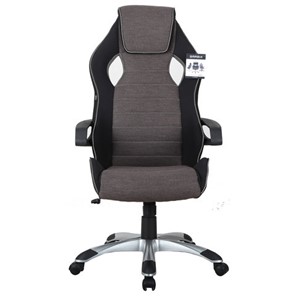 Компьютерное кресло Brabix Techno GM-002 (ткань, черное/серое, вставки белые) в Волгограде