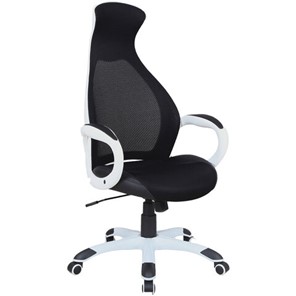 Офисное кресло Brabix Premium Genesis EX-517 (пластик белый, ткань/экокожа/сетка черная) 531573 в Волгограде