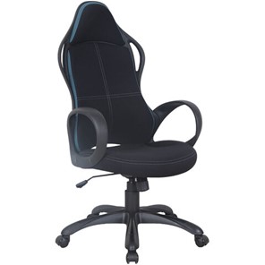 Компьютерное кресло Brabix Premium Force EX-516 (ткань, черное/вставки синие) 531572 в Волгограде