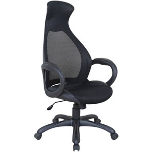 Кресло компьютерное Brabix Premium Genesis EX-517 (пластик черный, ткань/экокожа/сетка черная)   531574 в Волгограде