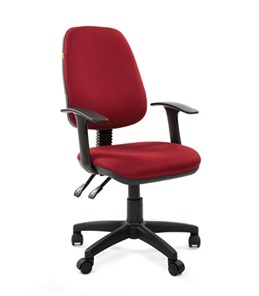 Кресло компьютерное CHAIRMAN 661 Ткань стандарт 15-11 красная в Волгограде