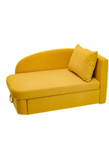 Мягкий диван правый Тедди желтый в Волгограде