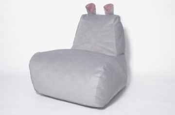 Кресло-мешок Бегемот серый в Волгограде