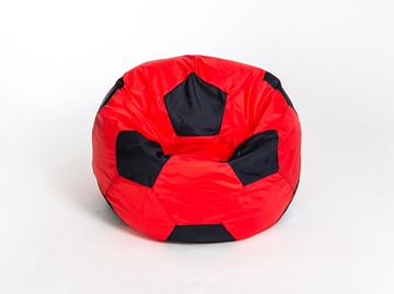 Кресло-мешок Мяч большой, красно-черный в Волгограде