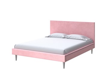 Двуспальная кровать Claro 160х200, Велюр (Casa Жемчужно-розовый) в Волгограде