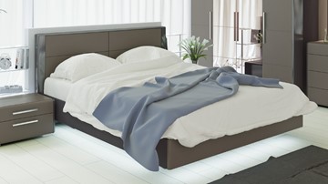 Двуспальная кровать Наоми 1600, цвет Фон серый, Джут СМ-208.01.01 в Волгограде