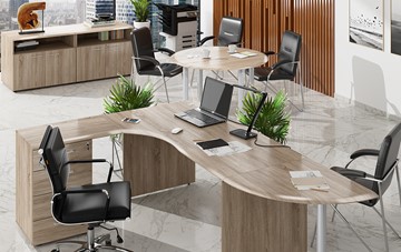 Набор мебели в офис Wave 2, рабочий стол и конференц-стол в Волгограде