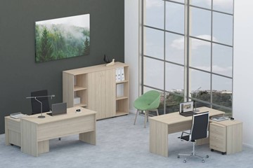 Мебель для персонала Twin для 2 сотрудников со шкафом для документов в Волгограде