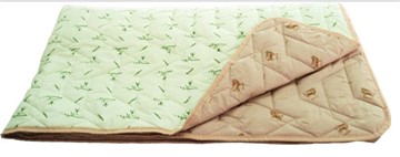 Одеяло «Зима-Лето», ткань: тик, материалы: бамбук/верблюжья шерсть в Волгограде
