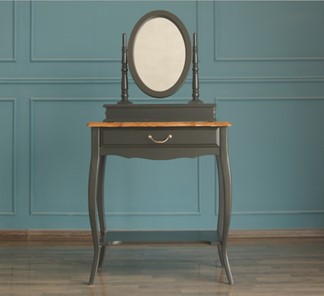 Столик косметический Leontina с зеркалом (ST9321BLK) Черный в Волгограде