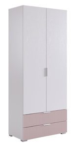 Двухдверный шкаф Зефир 120.01 (белое дерево/пудра розовая (эмаль)) в Волгограде