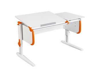 Растущий стол 1/75-40 (СУТ.25) белый/белый/Оранжевый в Волгограде