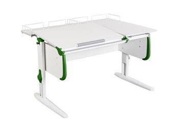 Растущий стол 1/75-40 (СУТ.25) + Polka_z 1/600 (2шт) белый/серый/Зеленый в Волгограде