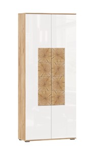 Шкаф двухстворчатый Фиджи с декоративными накладками 659.310, Дуб Золотой/Белый в Волгограде