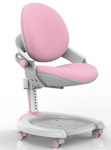 Растущее детское кресло Mealux ZMAX-15 Plus, Y-710 PN Light, белый металл, обивка светло-розовая однотонная в Волгограде