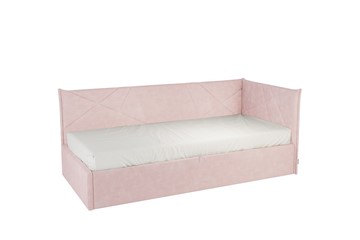 Кроватка 0.9 Бест (Тахта), нежно-розовый (велюр) в Волгограде