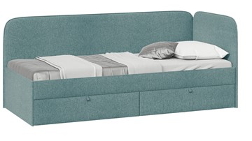 Кровать детская Молли тип 1 (80), Микровелюр Scandi Indigo 11 в Волгограде