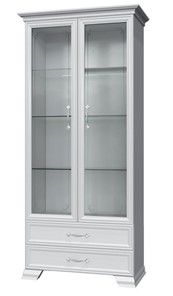 Шкаф-витрина Грация ШР-2, белый, 2 стекла в Волгограде