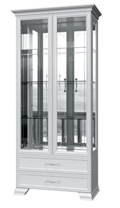 Шкаф-витрина Грация ШР-2, белый, 4 стекла в Волгограде