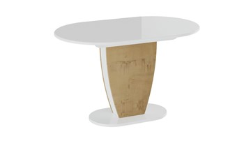 Раздвижной стол Монреаль тип 1 (Белый глянец/Бунратти) в Волгограде