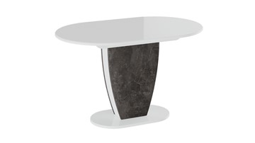 Кухонный стол раскладной Монреаль тип 1 (Белый глянец/Моод темный) в Волгограде