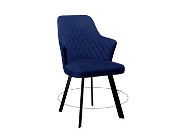 Обеденный стул 245 Поворотный синий/черный в Волгограде