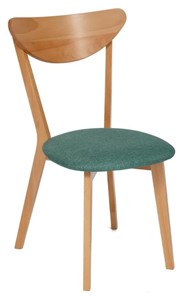 Кухонный стул MAXI (Макси), бук/ткань 86x48,5x54,5 Морская волна/ натуральный бук арт.19590 в Волгограде
