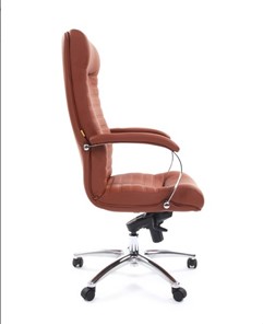 Кресло CHAIRMAN 480 Экокожа Terra 111 (коричневая) в Волгограде - предосмотр 2
