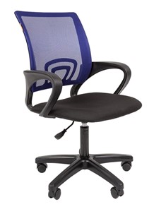 Офисное кресло CHAIRMAN 696 black LT, синий в Волгограде