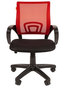 Компьютерное кресло CHAIRMAN 696 black Сетчатый акрил DW69 красный в Волгограде - предосмотр 4
