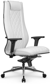 Кресло офисное МЕТТА L 1m 50M/2D Infinity Easy Clean мультиблок, нижняя часть 17839 белый в Волгограде