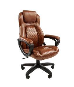 Компьютерное кресло CHAIRMAN 432, экокожа, цвет коричневый в Волгограде