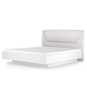 Кровать с механизмом полуторная Марсель-11 (Белый, ткань Catania white) 1400 в Волгограде