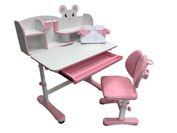 Растущий стол и стул Carezza Pink FUNDESK в Волгограде